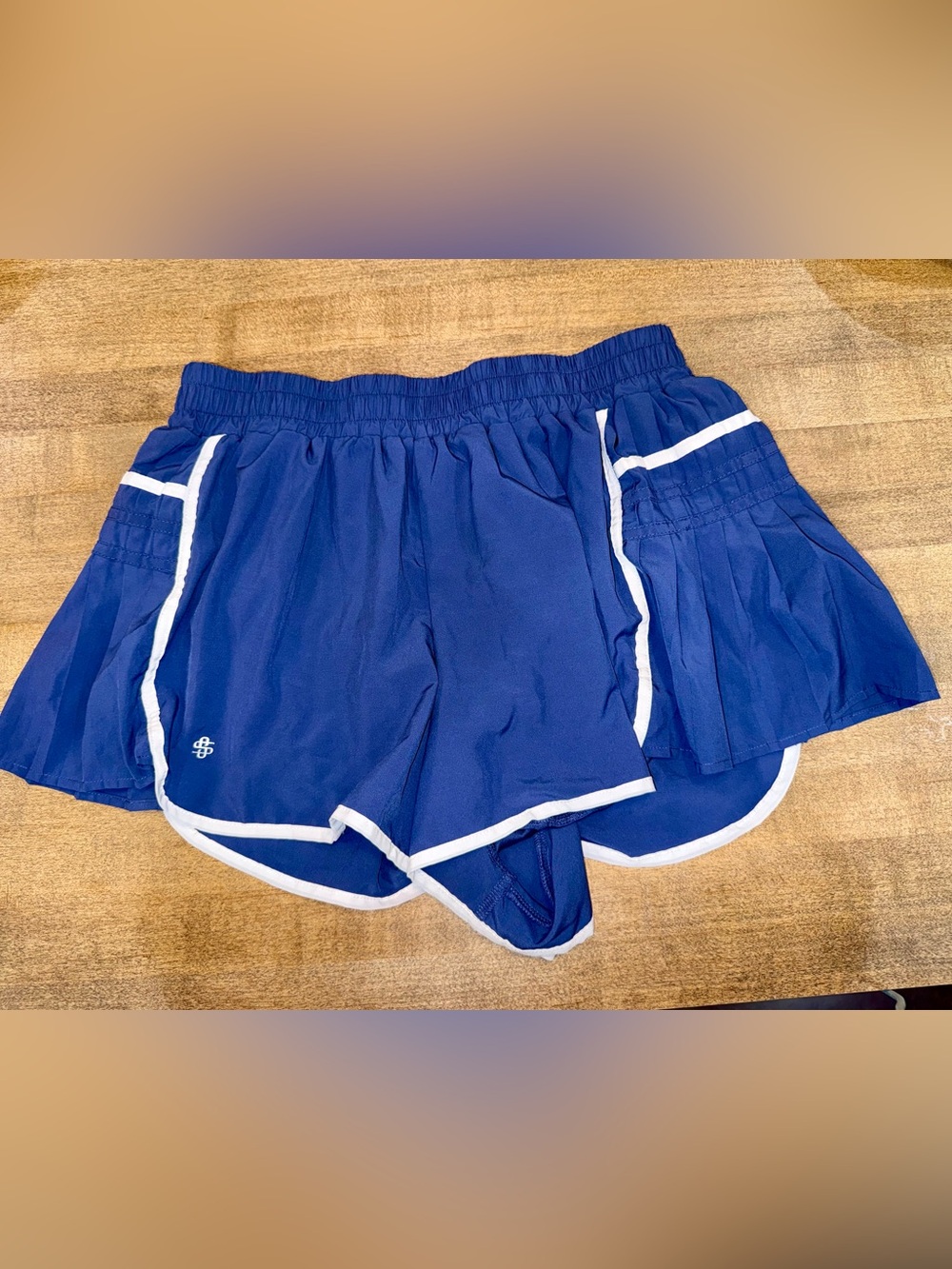 Simply Southern Navy Athletic Shorts with White Trim